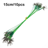 10Pcs Steel Wire Leader