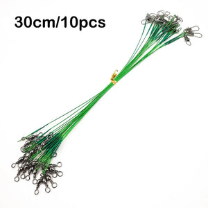 10Pcs Steel Wire Leader