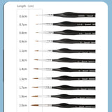 Hook Line Watercolor Paint Brush Set