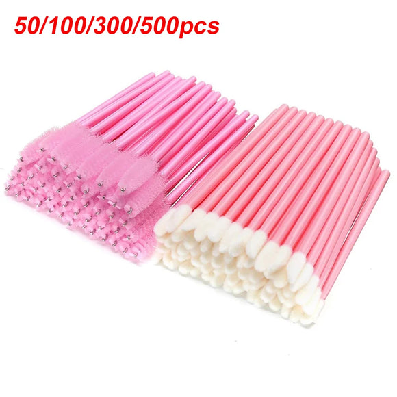 50/100/300/500pcs Disposable Eyelash Brushes