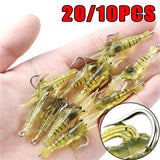 10/20PCS Simulation Shrimp Artificial Baits